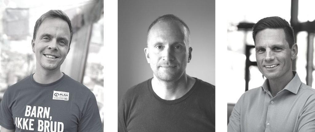 Bilde av foredragsholdere Gaute Sandal, Martin Waadeland og Kjell Martin Nerstad.