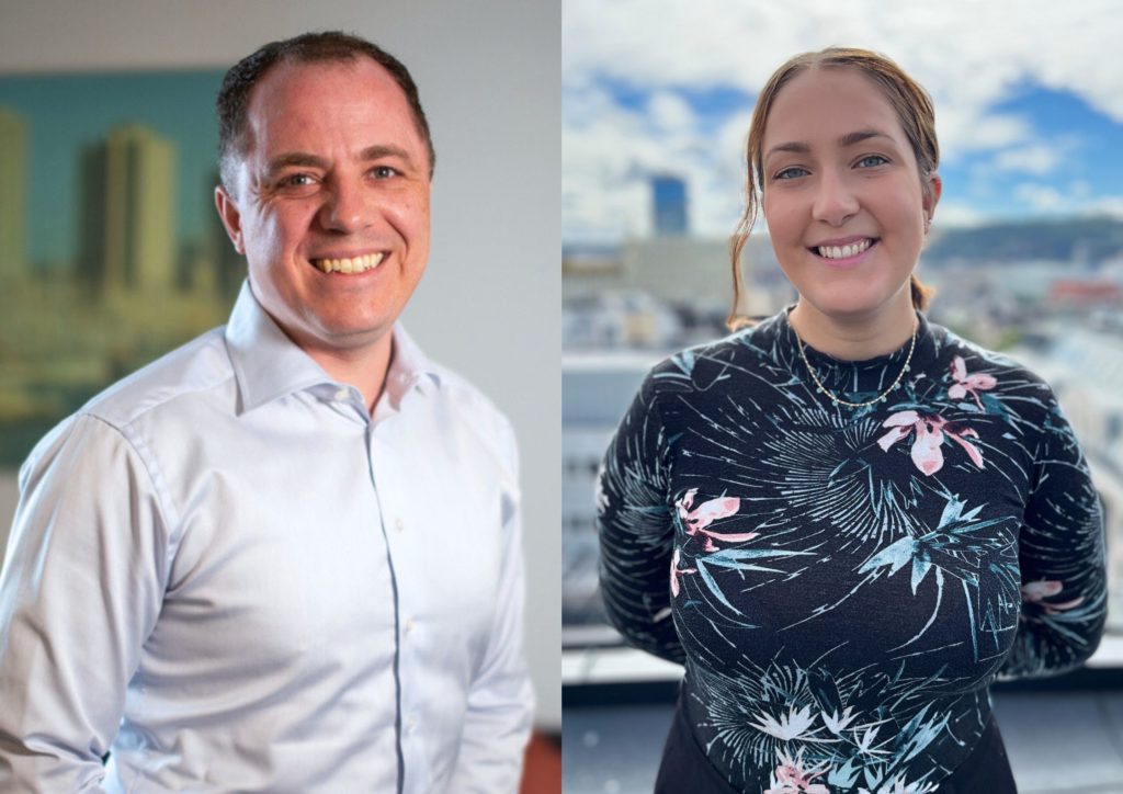 Christian og Matea i Unitas Reiser holder foredrag om hvordan du kan reise bærekraftig. 