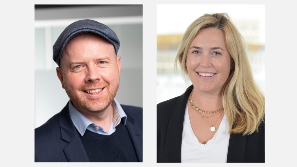 Marius Hammer og Cecilia Sbertoli i Knif fundraising.