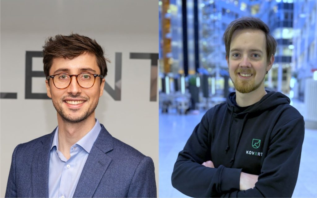 Portrettbilde av Camille Victor Prunier i XLENT og Martin Ingesen i KOVERT.